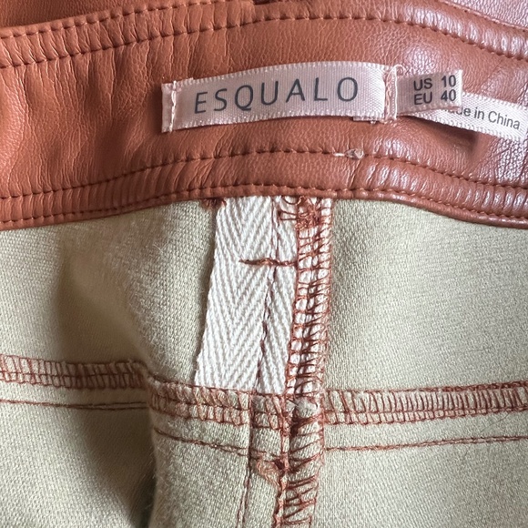 ESQUALO Vegan Leather Pant Size 10 - Picture 6 of 7